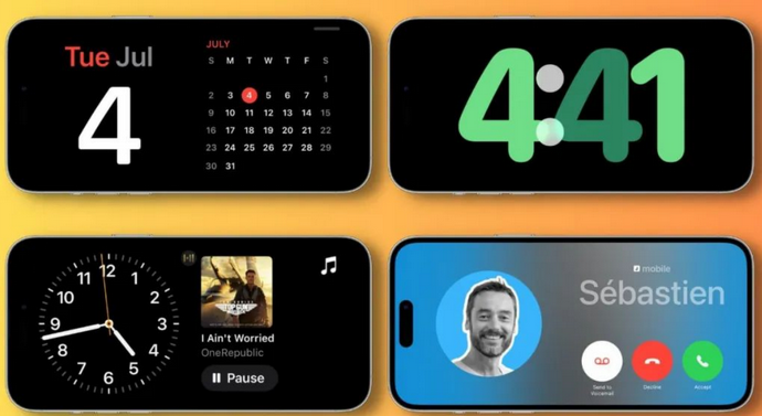 柳林苹果手机维修分享iOS17横屏充电待机显示有什么好处 