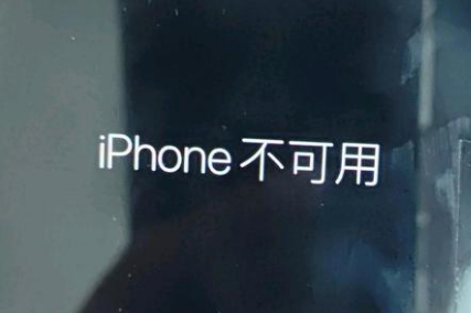 柳林苹果服务网点分享锁屏界面显示“iPhone 不可用”如何解决 